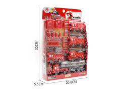 Pull Back Fire Engine Set toys