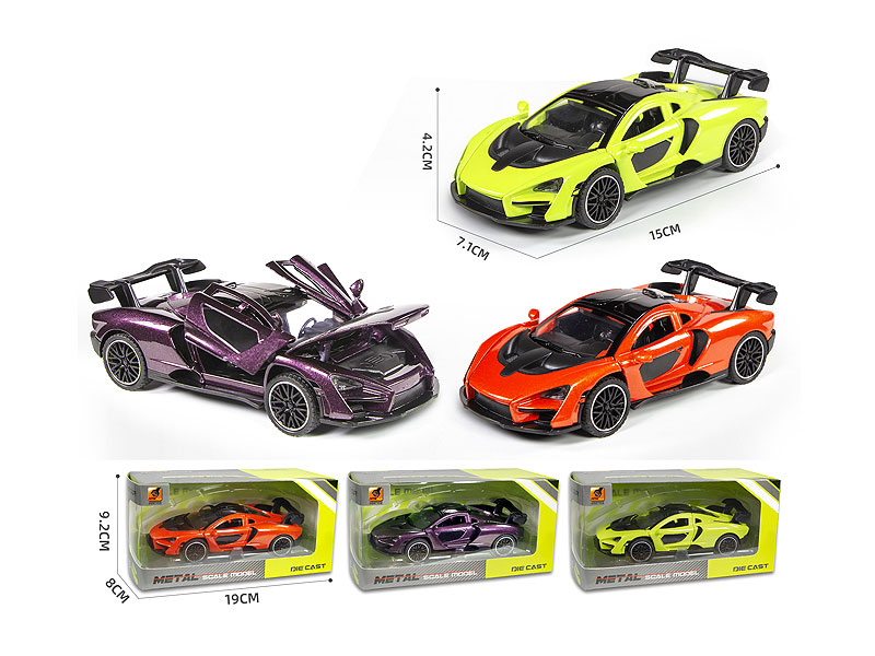 1:32 Die Cast Sports Car Pull Back W/L_S(3C) toys