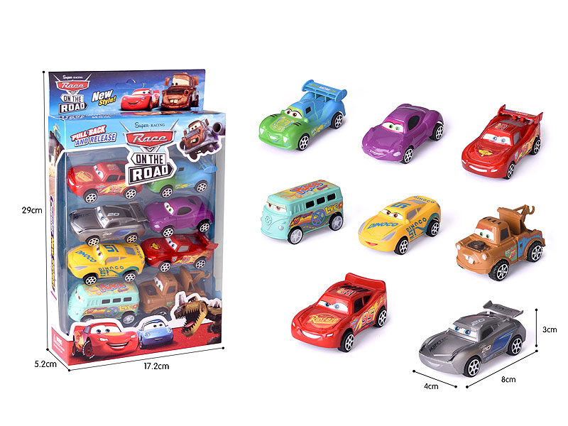 Pull Back Racing Car(8in1) toys