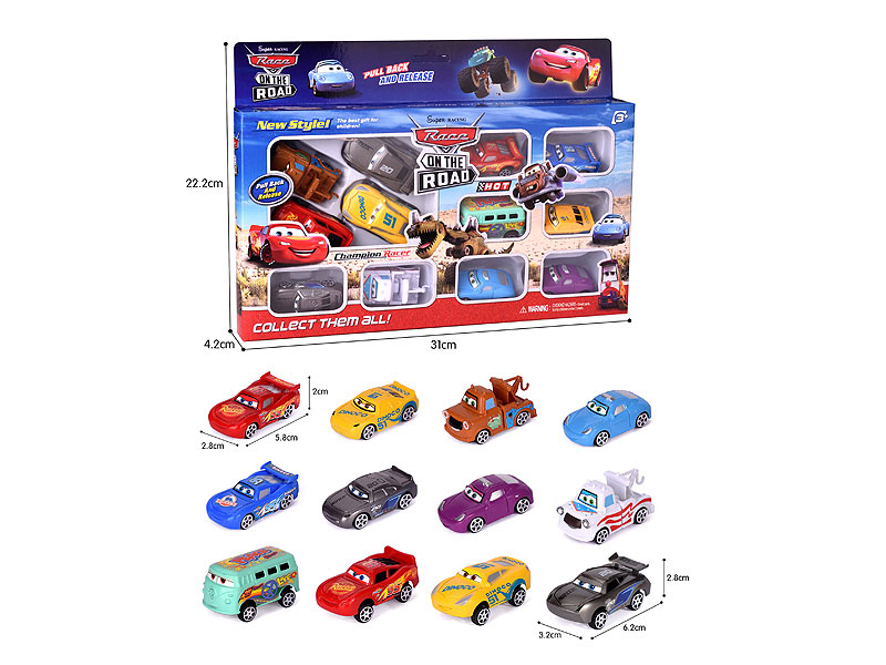 Pull Back Racing Car(12in1) toys