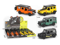 1:36 Die Cast Cross-country Car Pull Back(12in1)