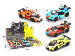 1:36 Die Cast Sports Car Pull Back W/L_S(12in1) toys