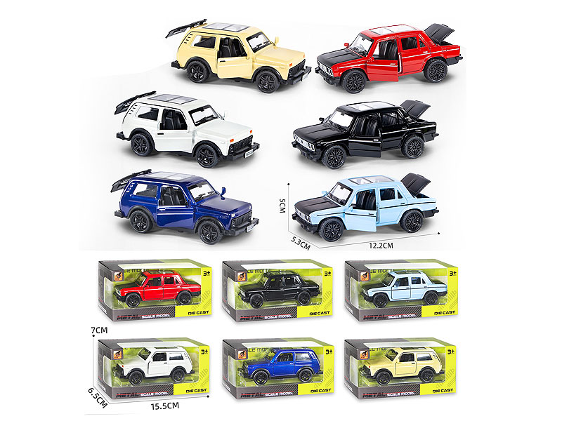 1:36 Die Cast Cross-country Car Pull Back(2S6C) toys