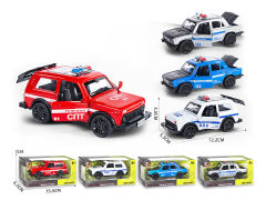 1:36 Die Cast Car Pull Back(2S4C) toys