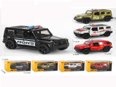 1:39 Die Cast Police Car Pull Back(4S4C) toys