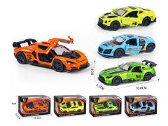 1:43 Die Cast Sports Car Pull Back(4S4C) toys