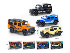 1:43 Die Cast Cross-country Car Pull Back(4S4C)