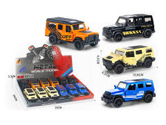 1:43 Die Cast Cross-country Car Pull Back(12in1)