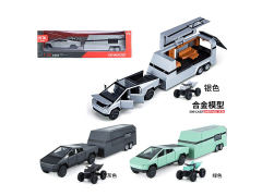 1:32 Die Cast Pickup Trailer Pull Back W/L_S(3C) toys