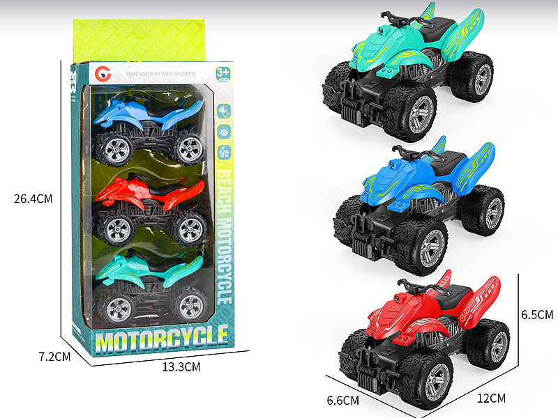 Pull Back Motorcycle(3in1) toys