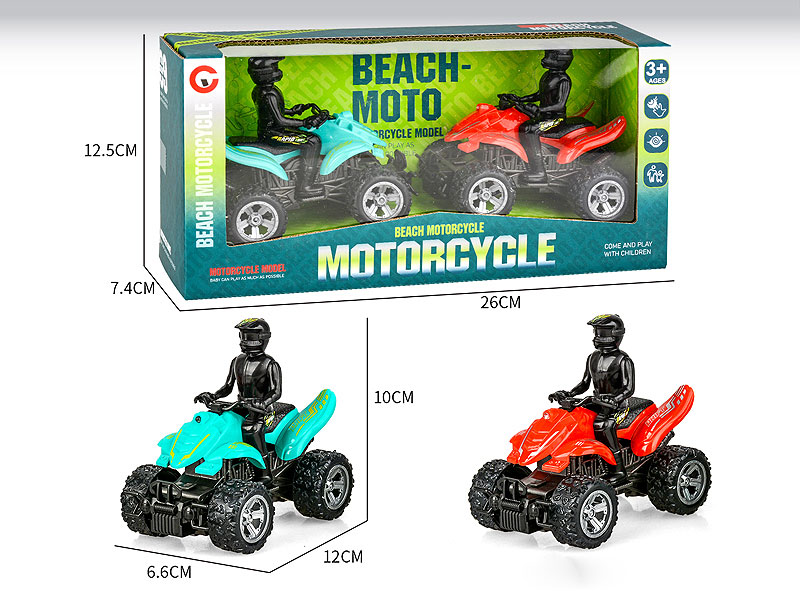 Pull Back Motorcycle(2in1) toys