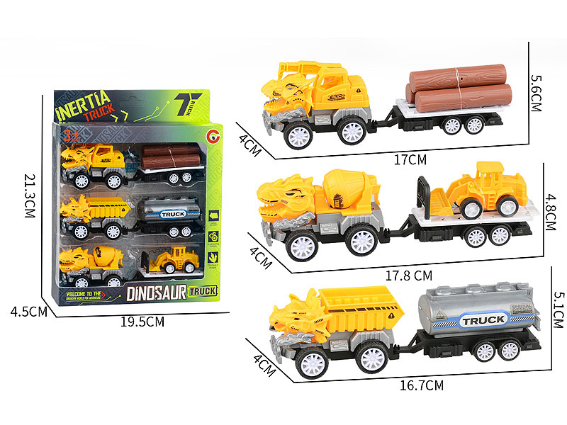 Pull Back Construction Truck Set toys