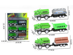 Pull Back Sanitation Truck Set toys