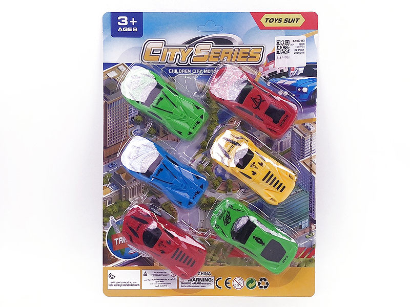 Pull Back Sports Car(6in1) toys