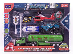 Pull Back Traffic Car Set toys