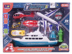 Pull Back Traffic Car Set toys