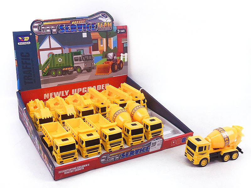 Pull Back Construction Truck(12in1) toys