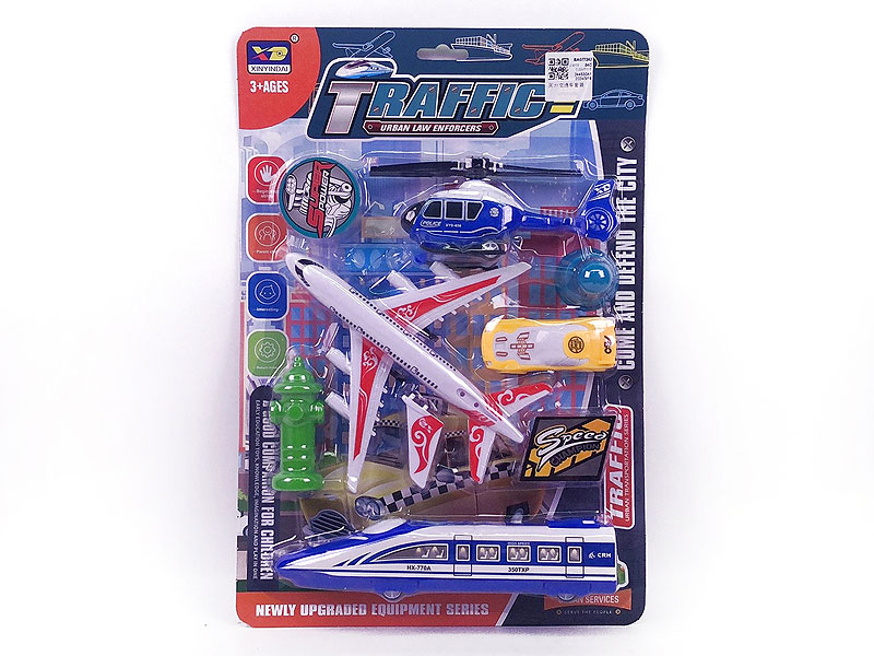 Pull Back Traffic Car Set toys