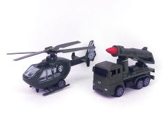Pull Back Military Car & Pull Back Airplane(2S)