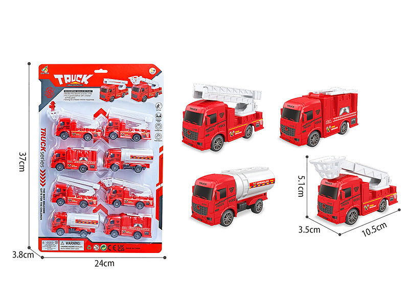 Pull Back Fire Engine(8in1) toys