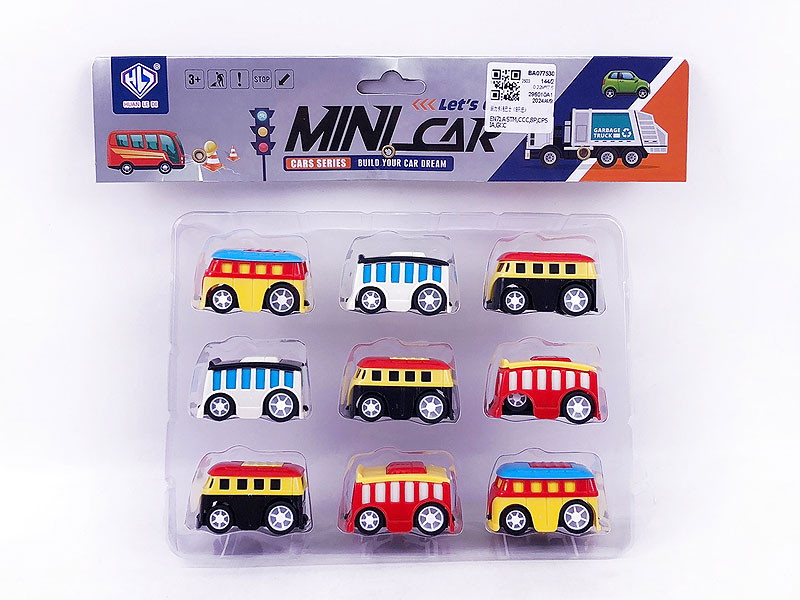 Pull Back Bus(9in1) toys
