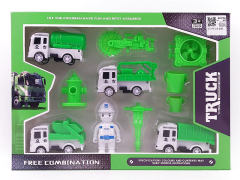 Pull Back Sanitation Truck Set toys