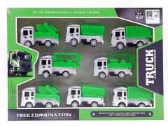 Pull Back Sanitation Truck(8in1) toys