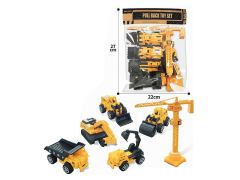 Pull Back Construction Truck Set toys