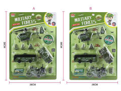 Pull Back Military Car Set(2S) toys