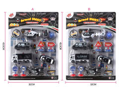 Pull Back Police Car Set(2S) toys