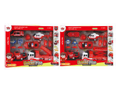 Pull Back Fire Engine Set(2S) toys