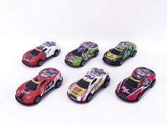 Die Cast Racing Car Pull Back(6in1) toys
