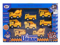 Pull Back Construction Truck(8in1) toys