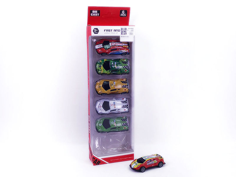 Pull Back Car(6in1) toys