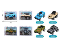 Die Cast Military Car Pull Back(4S4C) toys