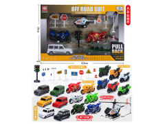 Pull Back Cross-country Car Set(5in1) toys