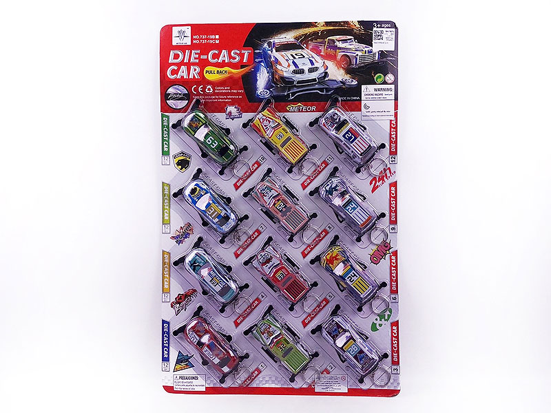 Die Cast Car Pull Back(12in1) toys