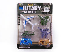 Pull Back Military Car & Pull Back Airplane(6in1)