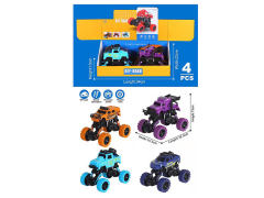 Pull Back 4WD Cross-country Car(4in1) toys