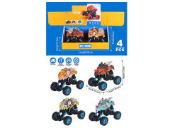 Pull Back 4WD Car(4in1) toys