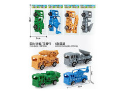 Pull Back Military Car(4S) toys