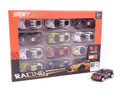 Die Cast Racing Car Pull Back(12in1) toys