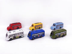 Pull Back School Bus(6in1) toys