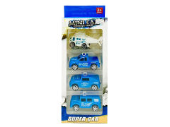 Pull Back Police Car & Pull Back Airplane(4in1) toys