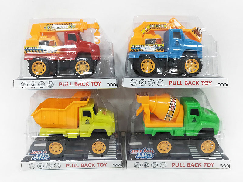 Pull Back Construction Truck(4S4C) toys