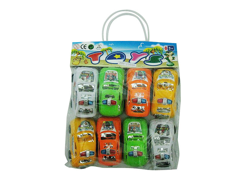 Pull Back Police Car(8in1) toys