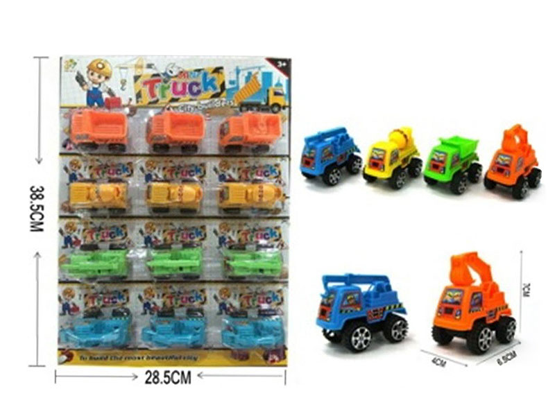 Pull Back Construction Truck(12in1) toys