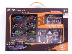 Die Cast Sports Car Set Pull Back toys