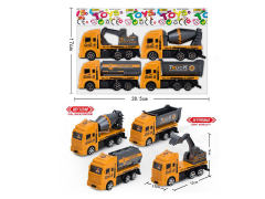 Pull Back Construction Truck(4in1) toys