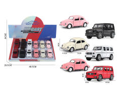 1:32 Die Cast Car Pull Back(12in1) toys